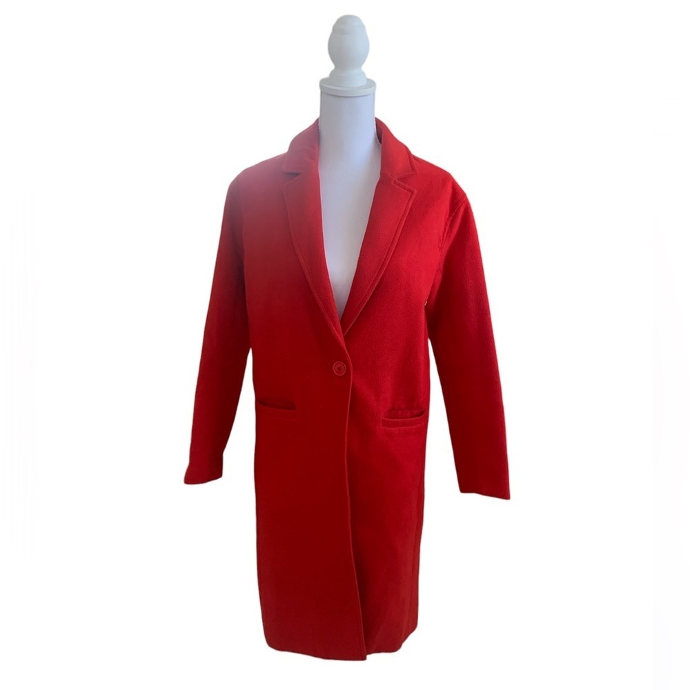 SHEIN Red Warm Coat - Picture 2 of 7